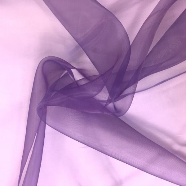 Plain Dyed Organza Purple